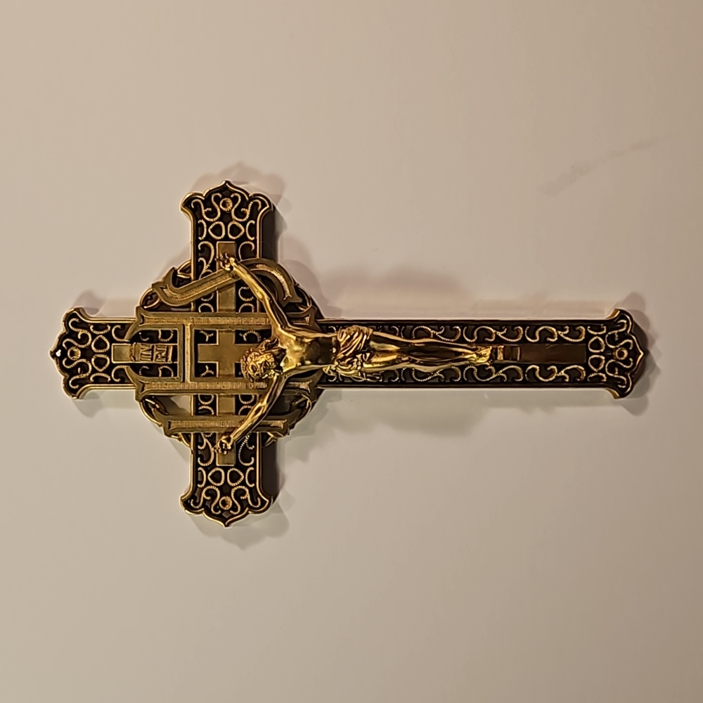 Vintage IHS Holy Cross Spiritual Crucifix